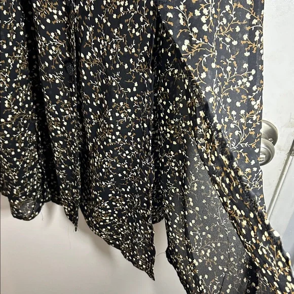 Vtg Y2K Contempo Casuals Sheer Floral Sleeveless Maxi Dress Size 5 - Picture 11 of 12